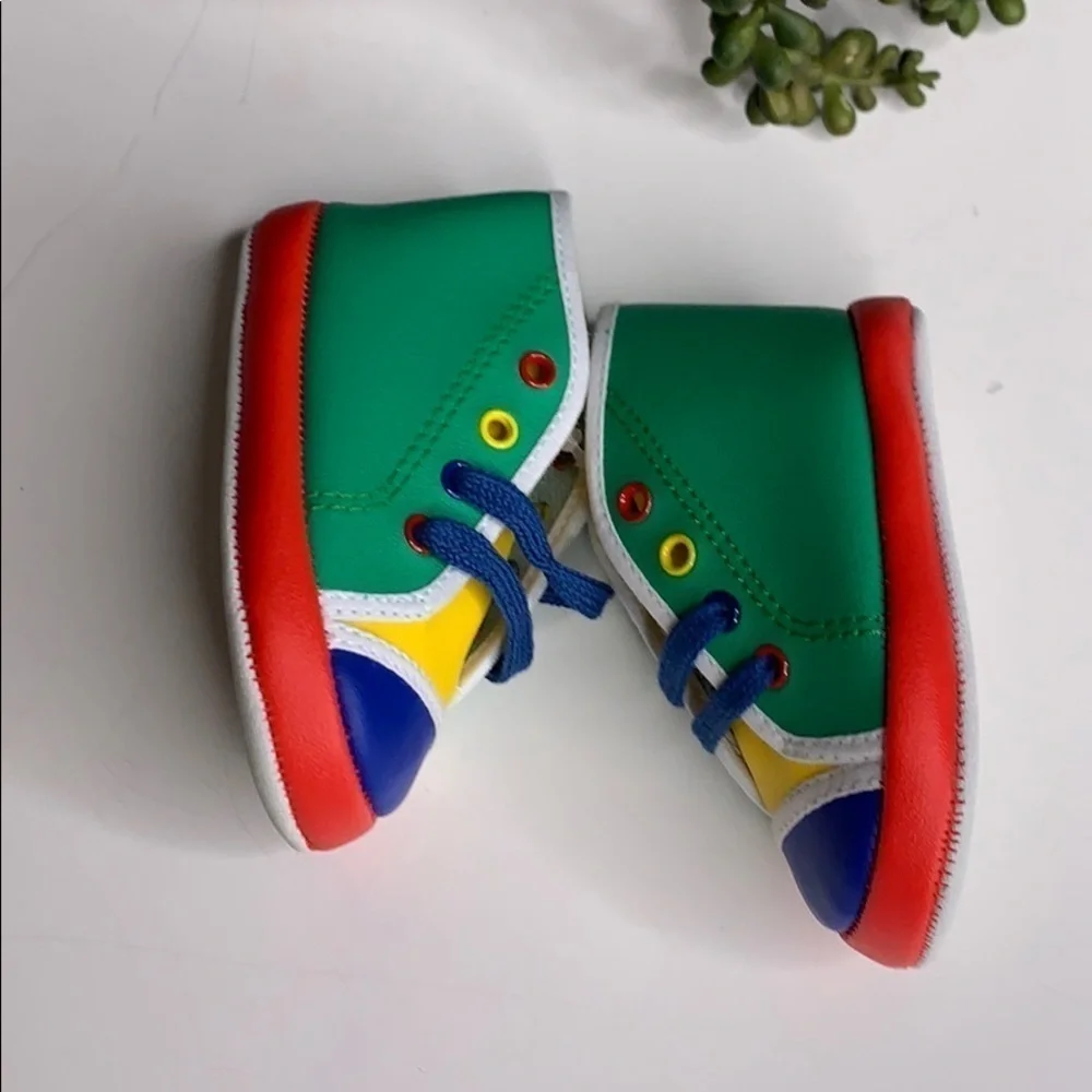 New Gold Bug Color Block Infant 1 lace up sneaker multicolor shoes